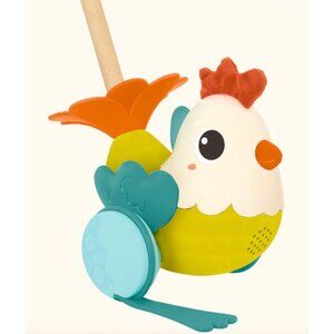 B.TOYS Chick-n-Chase Walking Animal Push Toy